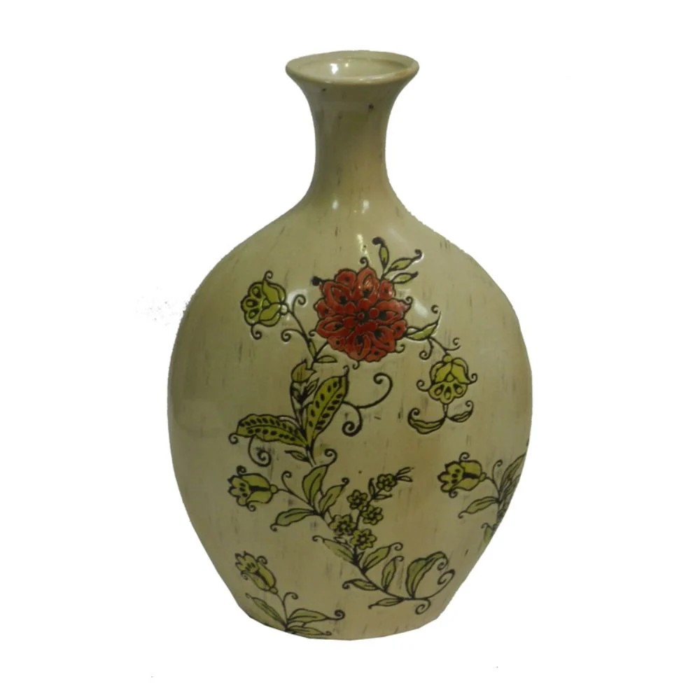 Attractive Multicolor Ceramic Vase Benzara