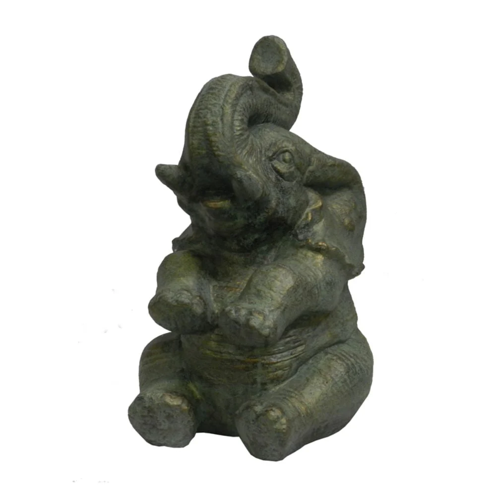 Charming Gajah Duduk Statue Benzara