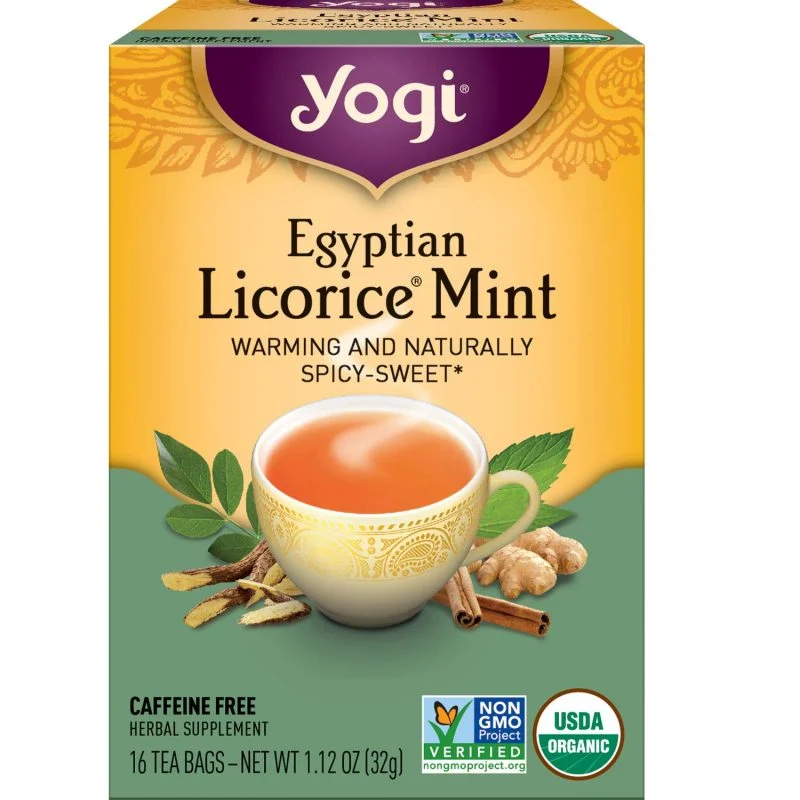 Yogi Tea Egyptian Licorice Mint, 6 Pack, 96 Tea Bags