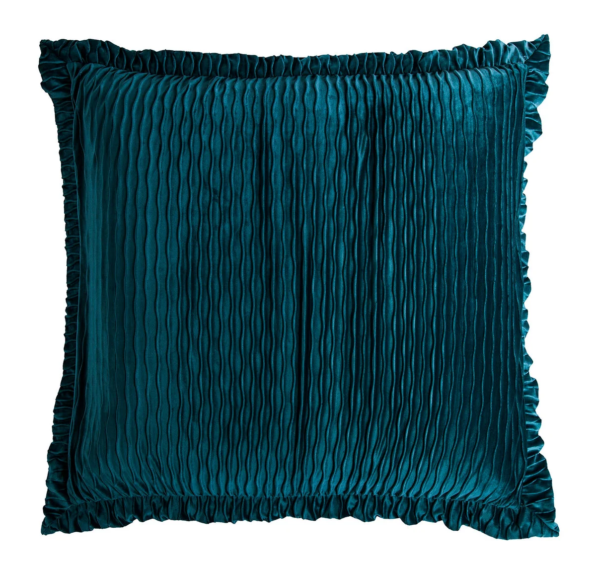 HiEnd Accents Loretta Teal Velvet Euro Sham