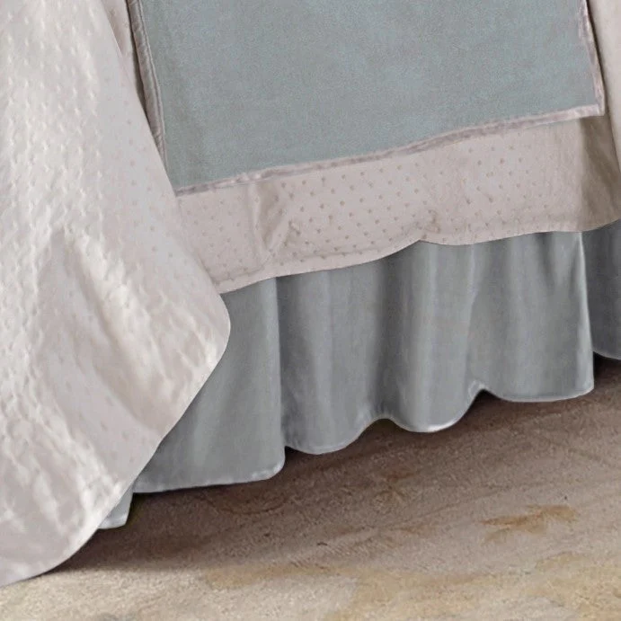 HiEnd Accents Gatherer Velvet Bed Skirt
