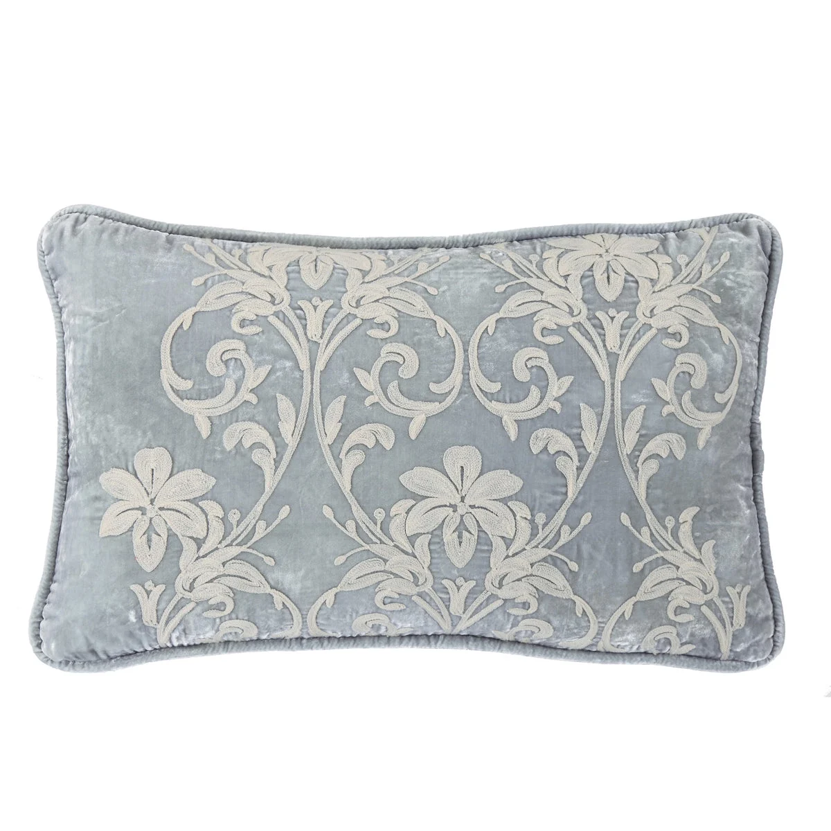 HiEnd Accents Embroidery Velvet Pillow