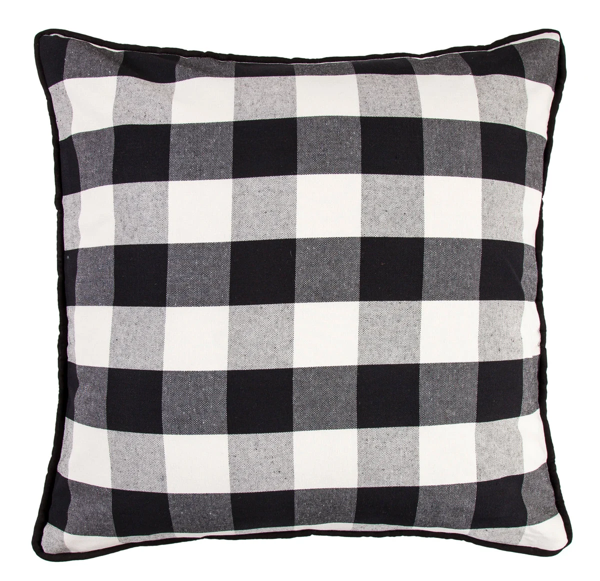 HiEnd Accents Black Buffalo Check Euro Sham