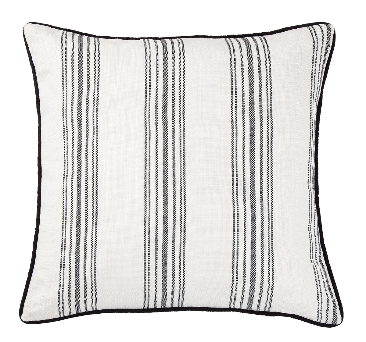 HiEnd Accents Blackberry Euro Sham with Piping Black