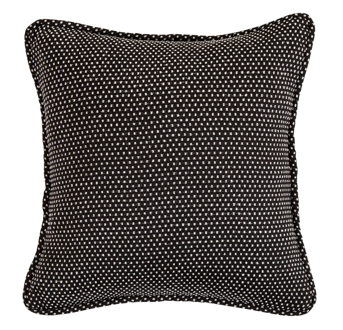 HiEnd Accents Polka Dot Pillow reversed to solid black