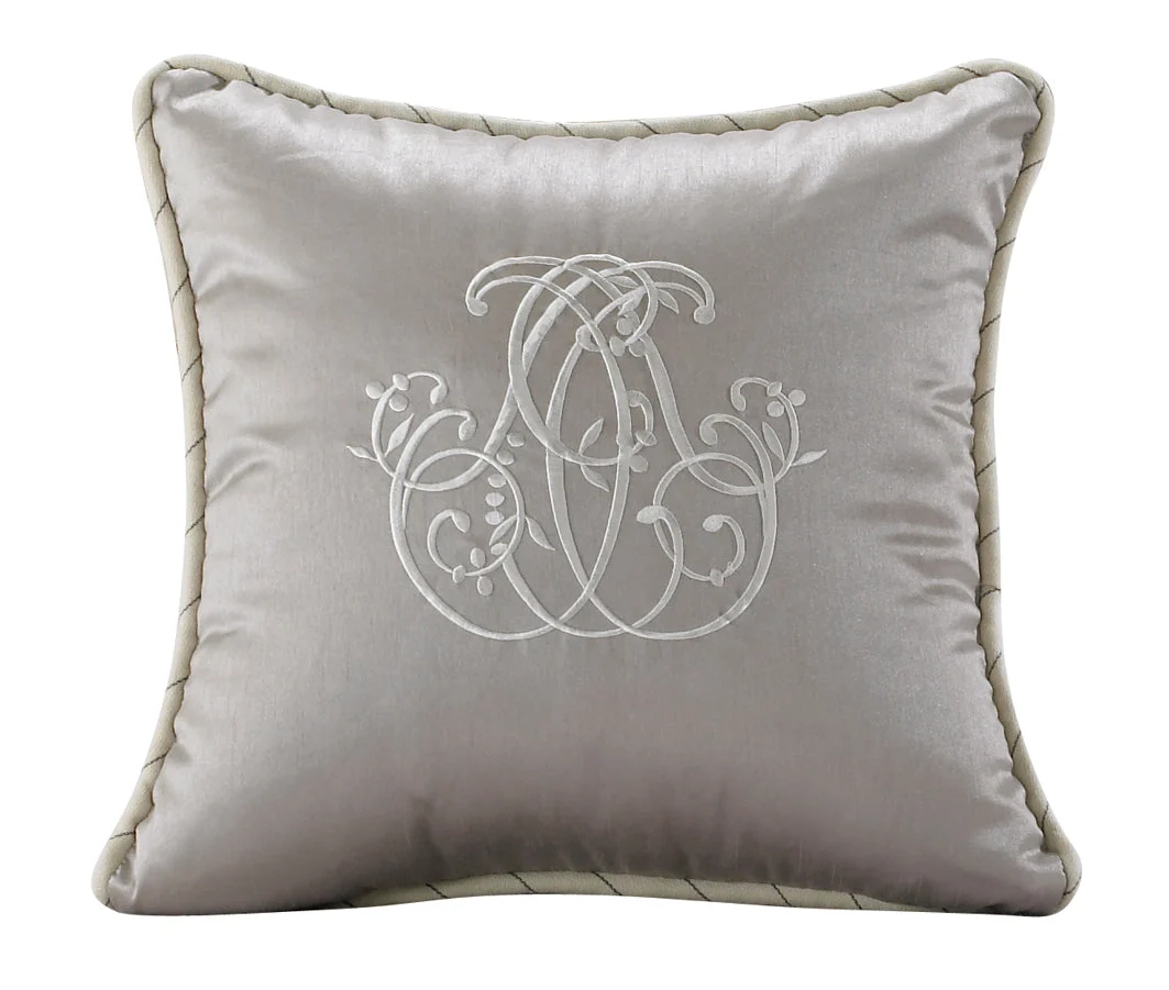 HiEnd Accents Silk Embroidery Pillow