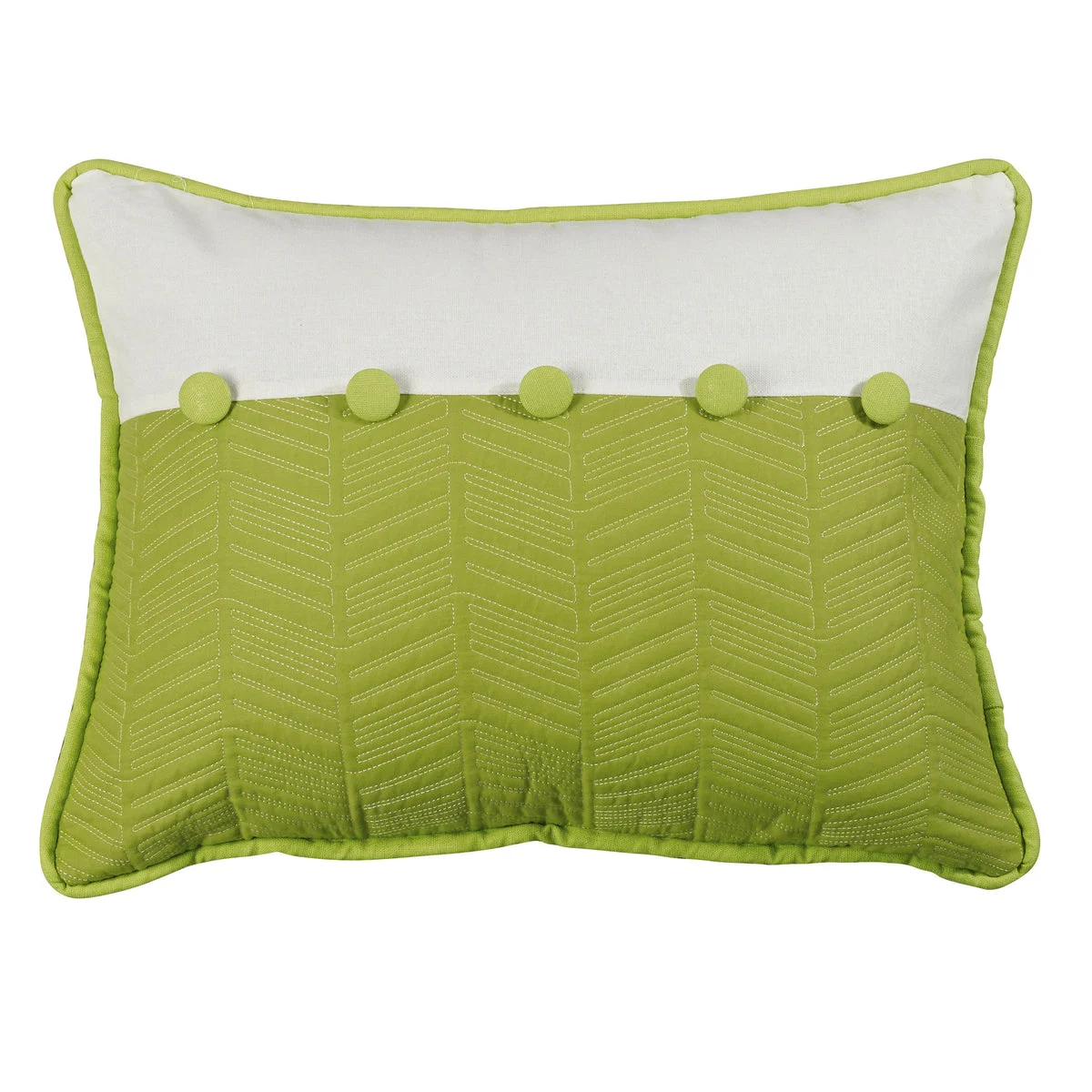 HiEnd Accents Fern & Quilted Pillow