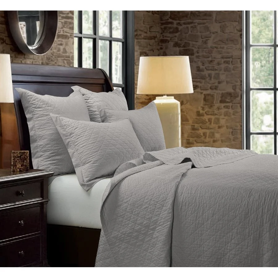 HiEnd Accents Linen Quilt Set, Full/Queen