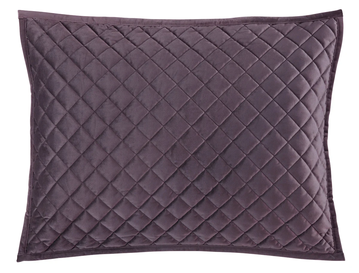 HiEnd Accents Pair of Velvet Quilted Sham