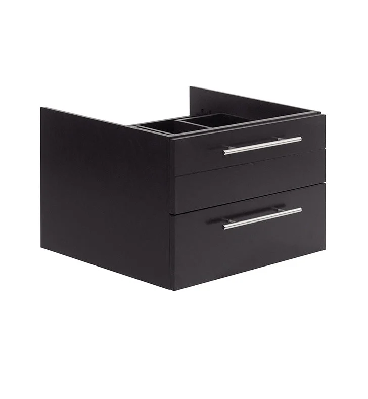 Fresca Lucera 24`` Wall Hung Vessel Sink Modern Bathroom Cabinet