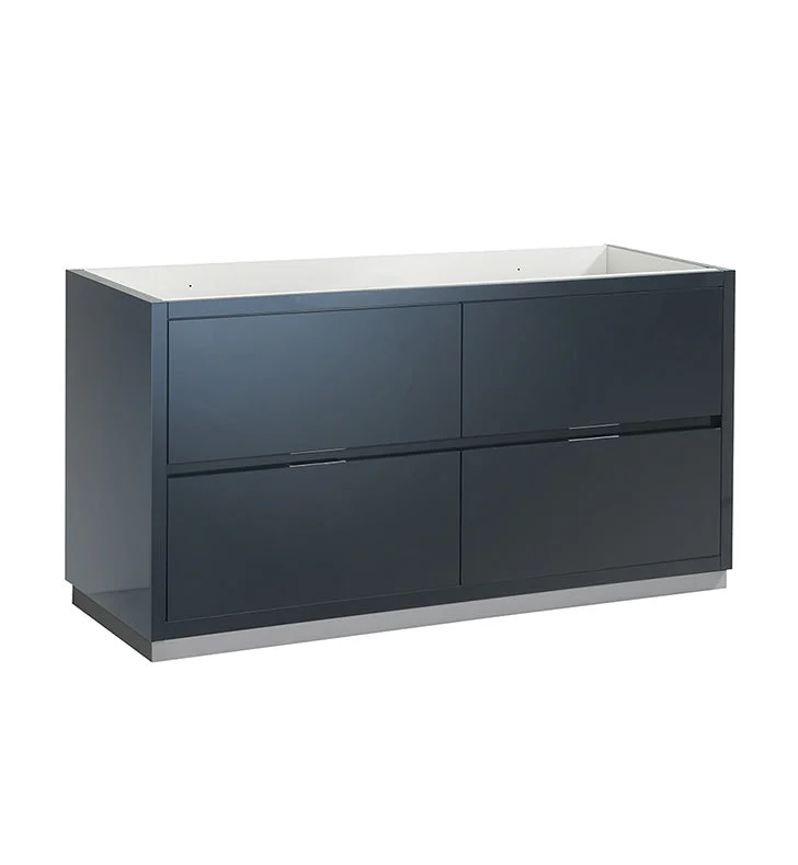 Fresca Valencia 60`` Free Standing Double Sink Modern Bathroom Cabinet