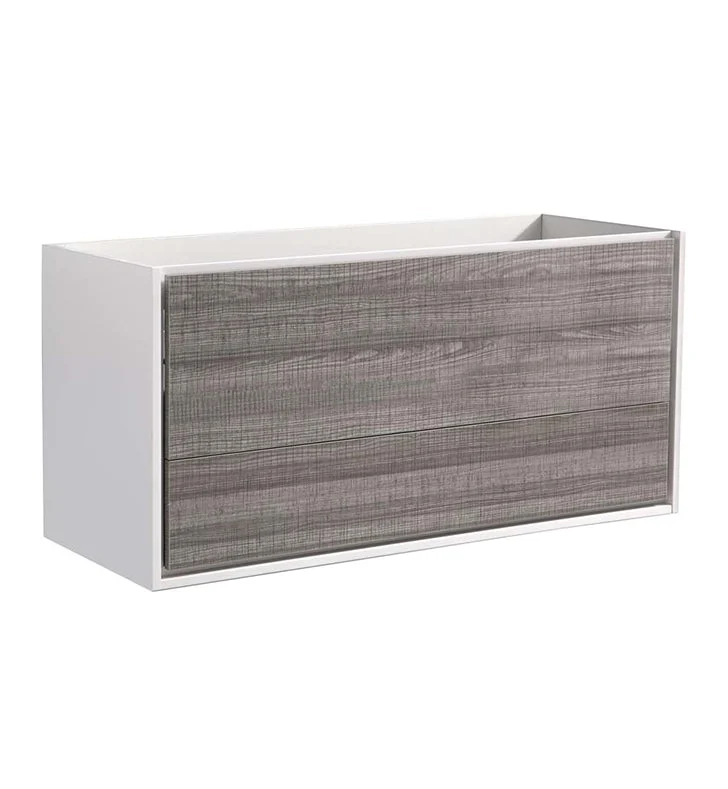 Fresca Catania 48`` Wall Hung Double Sink Modern Bathroom Cabinet