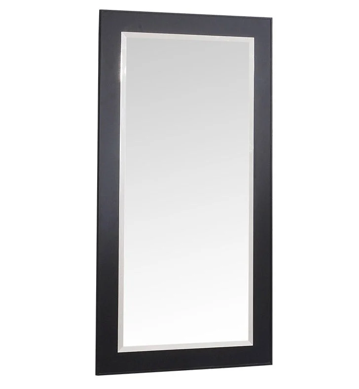 Fresca Moselle 28`` Glossy Black Mirror