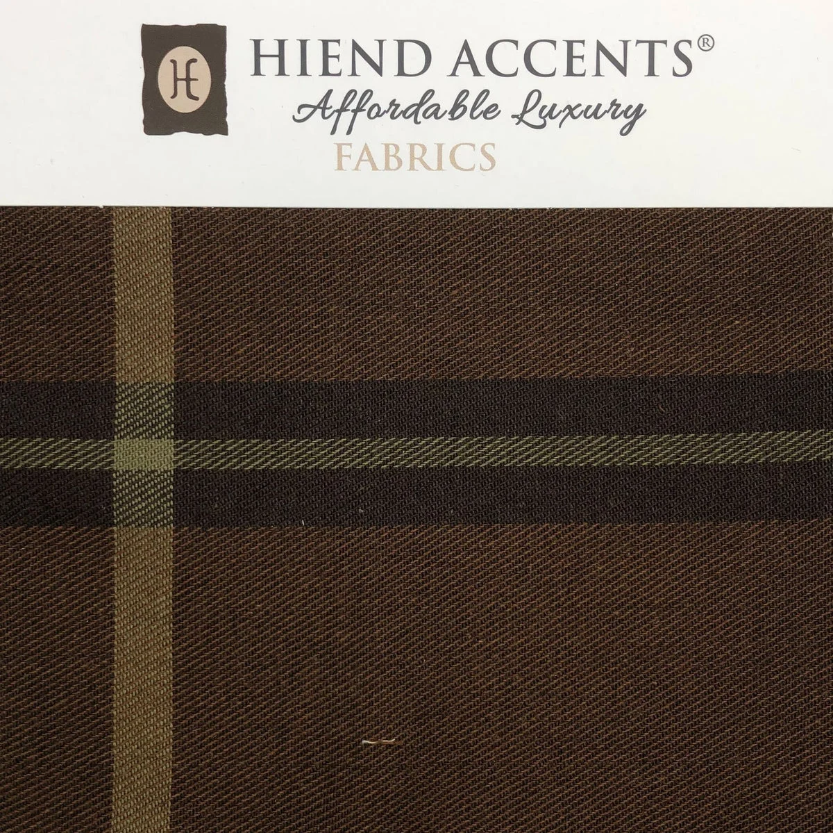 HiEnd Accents Jackson Plaid Swatch Brown