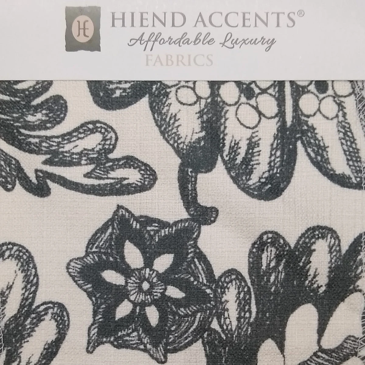 HiEnd Accents Augusta Black Toile swatch