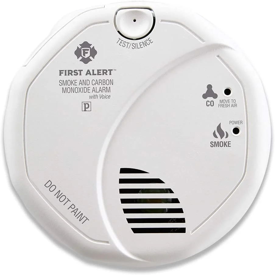 First Alert  Brk Hardwired Combination Smoke and Carbon Monoxide Detector with Voice Alert