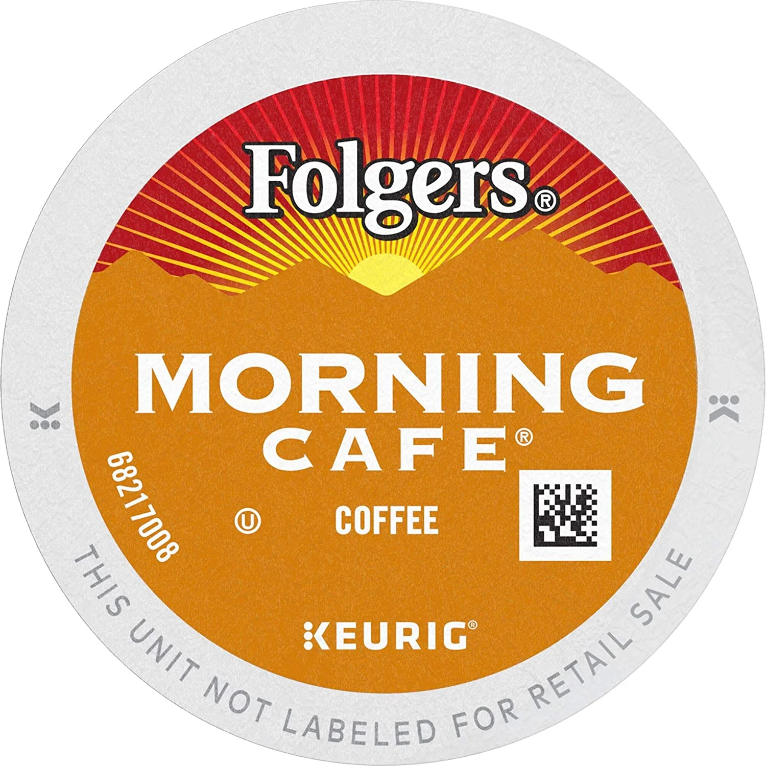 Folgers Morning Café Mild Roast Coffee, 72 Keurig K-Cup Pods, 12 Count (Pack of 6)