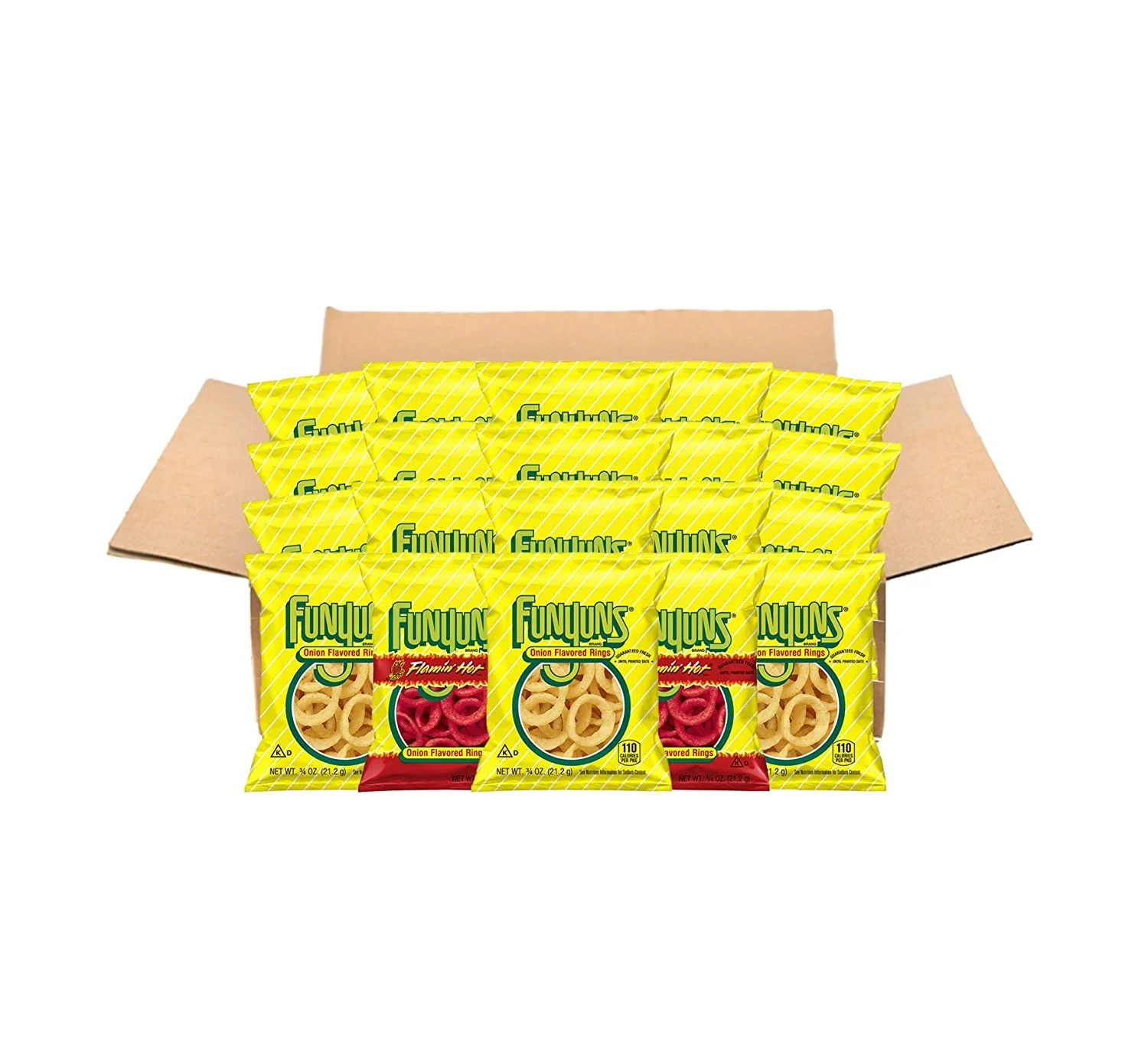 Funyuns Variety Pack, Onion Flarvored Rings  0.75 Ounce (Pack of 40)