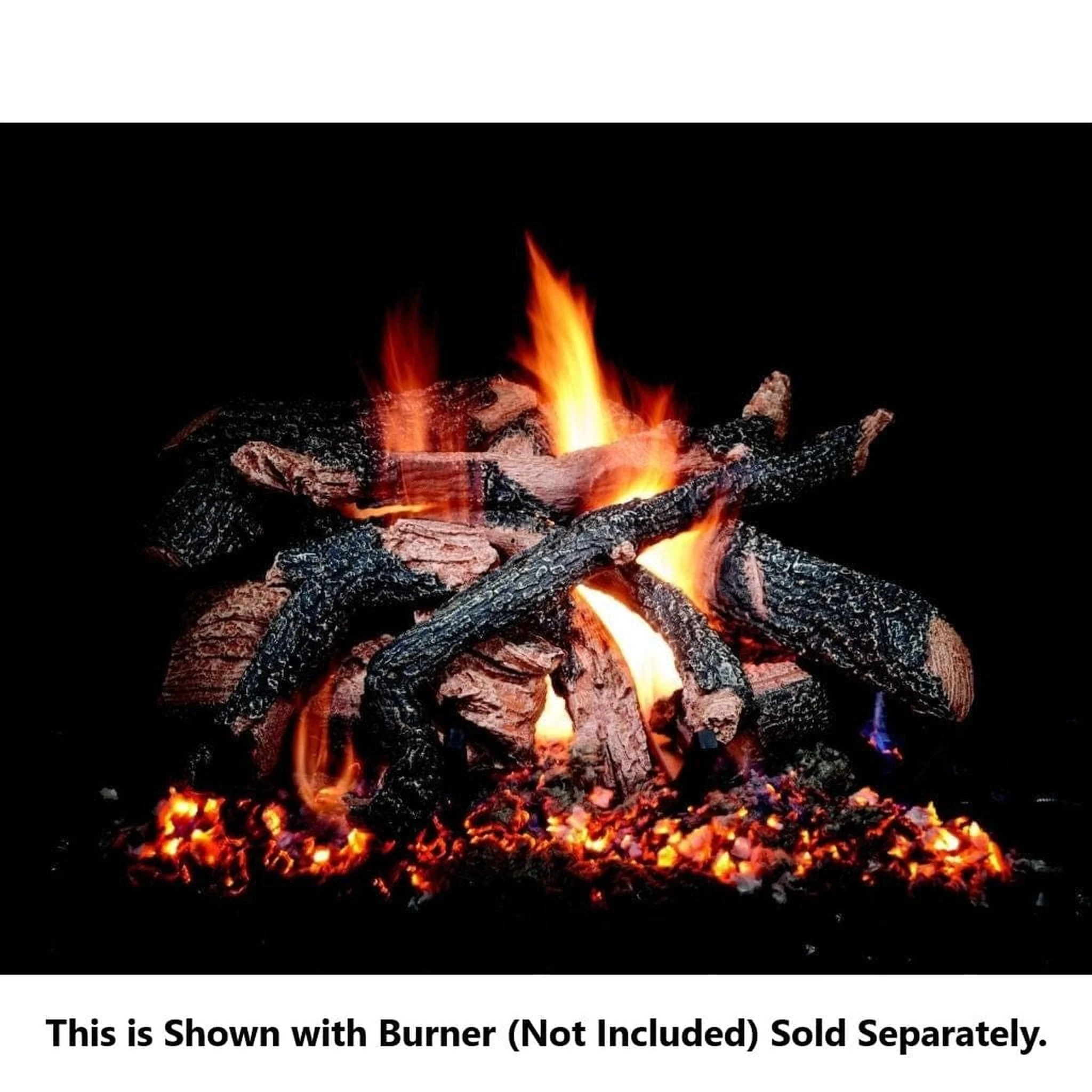 Golden Blount 18" Texas Hickory Fire See Through Vented Gas Log Set (Logs Only)