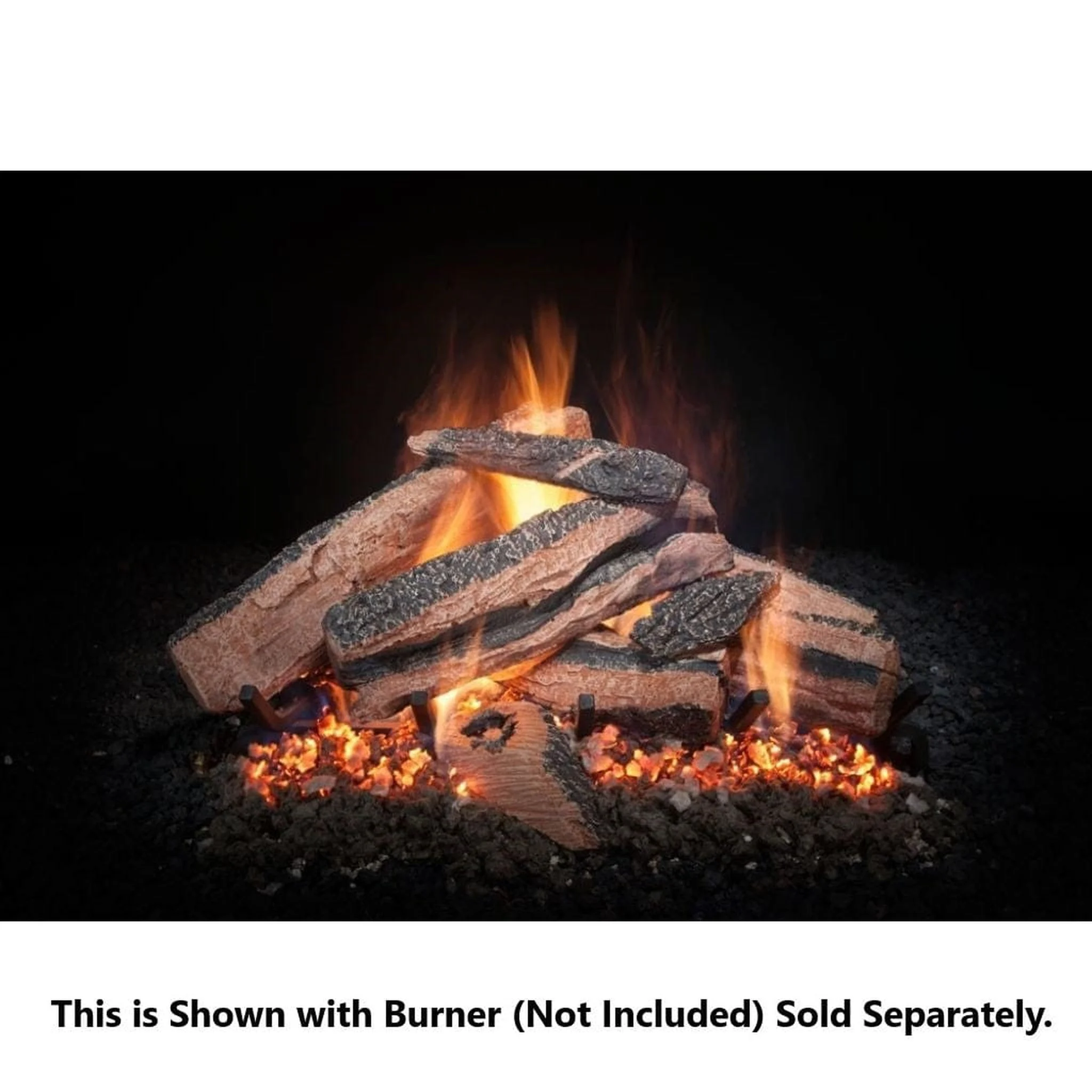 Golden Blount 21" Texas Stack See Through Vented Gas Log Set (Logs Only)