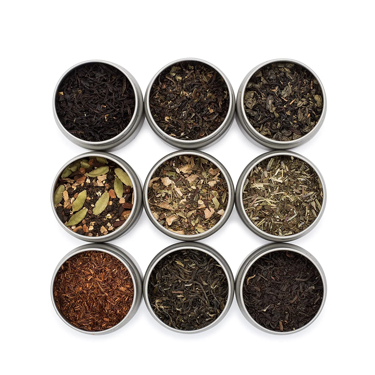 Golden Moon Tea LOOSE LEAF TEA SAMPLER – 9 Variety Pack, Herbal Tea