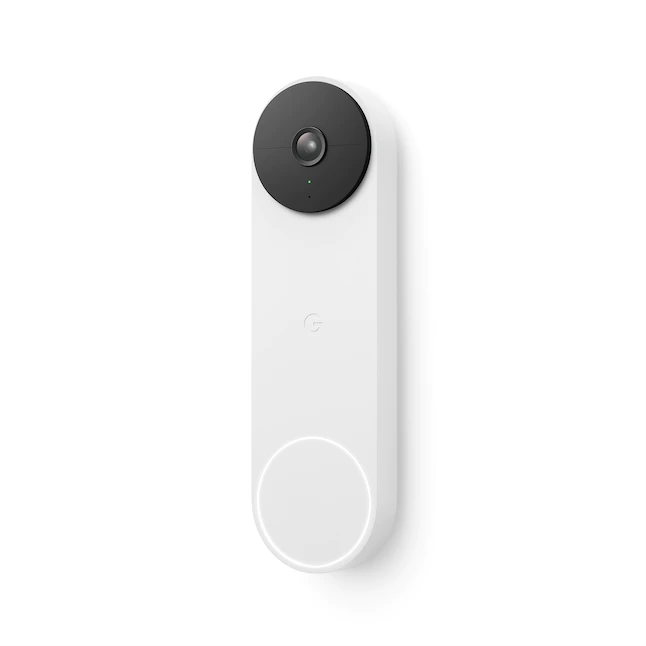 Google  Nest Doorbell Battery – Wireless Smart Wi-Fi Doorbell Security Camera – Snow