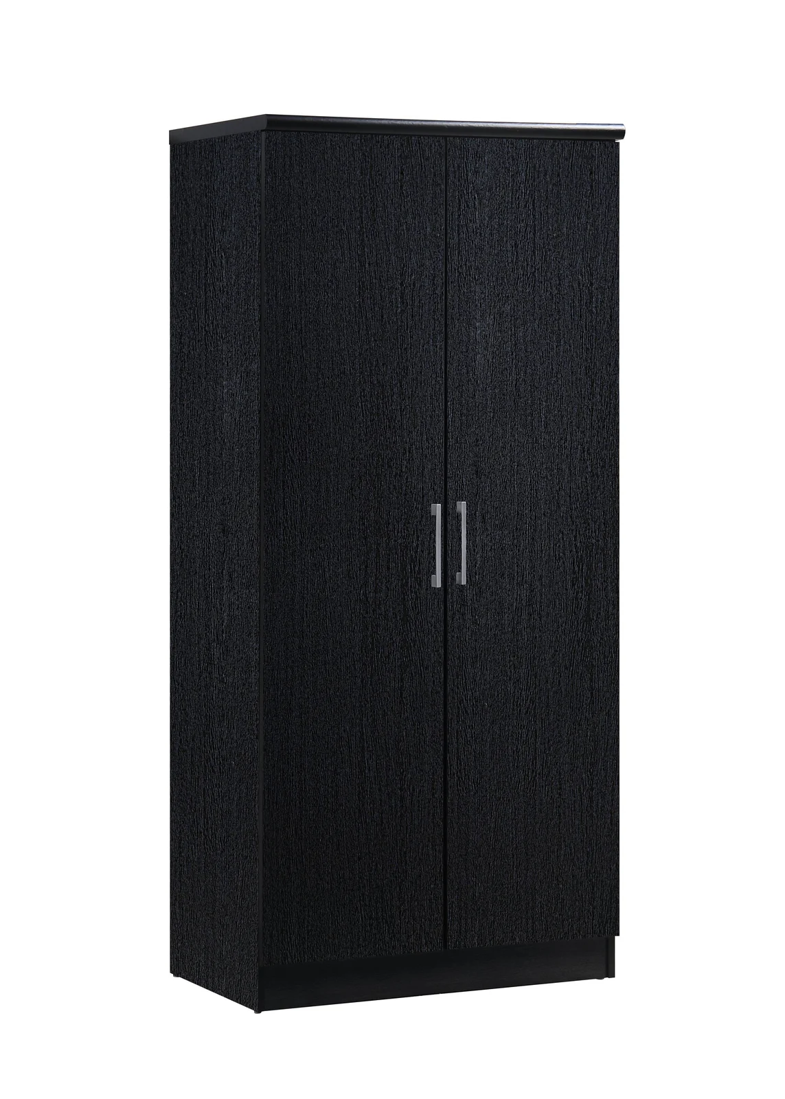 HODEDAH 2-Door Black Armoire with Shelves