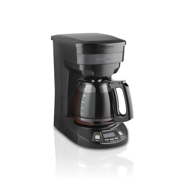 Hamilton Beach  12-Cup Black Stainless Steel Residential Drip Coffee Maker, (46293)