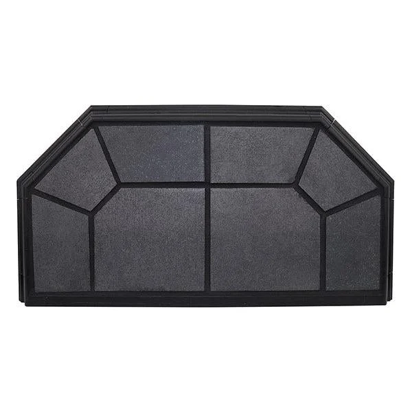Hearth Classics 18" x 48" Extension Charcoal Classic Edge Type 2 Traditional Hearth Board