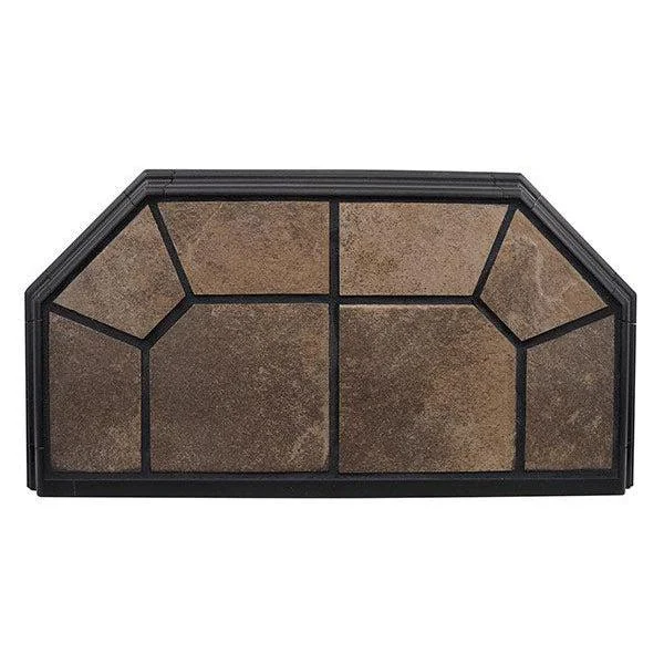 Hearth Classics 48" x 48" Corner Canyon Classic Edge Type 2 Traditional Hearth Board