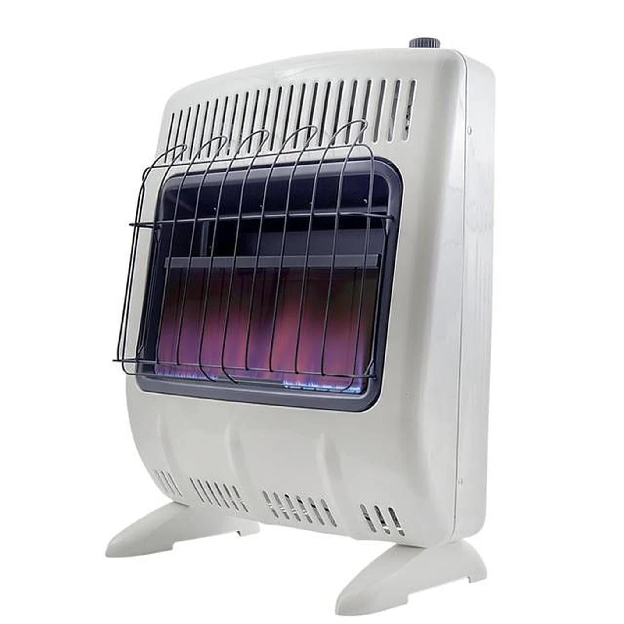 Heatstar 24" 20,000 BTU Blue Flame Vent Free Natural Gas Heater With Thermostat and Blower