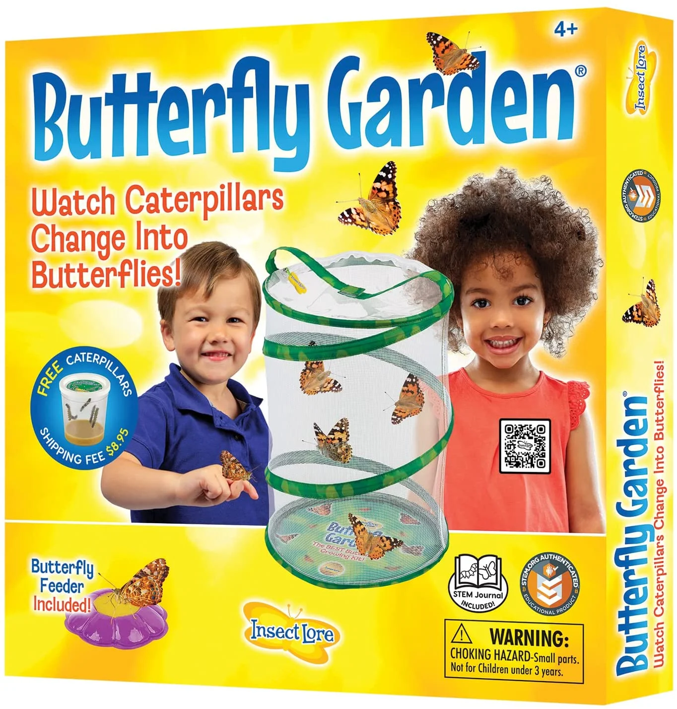Insect Lore – Butterfly Growing Kit – With Voucher to Redeem Caterpillars Later