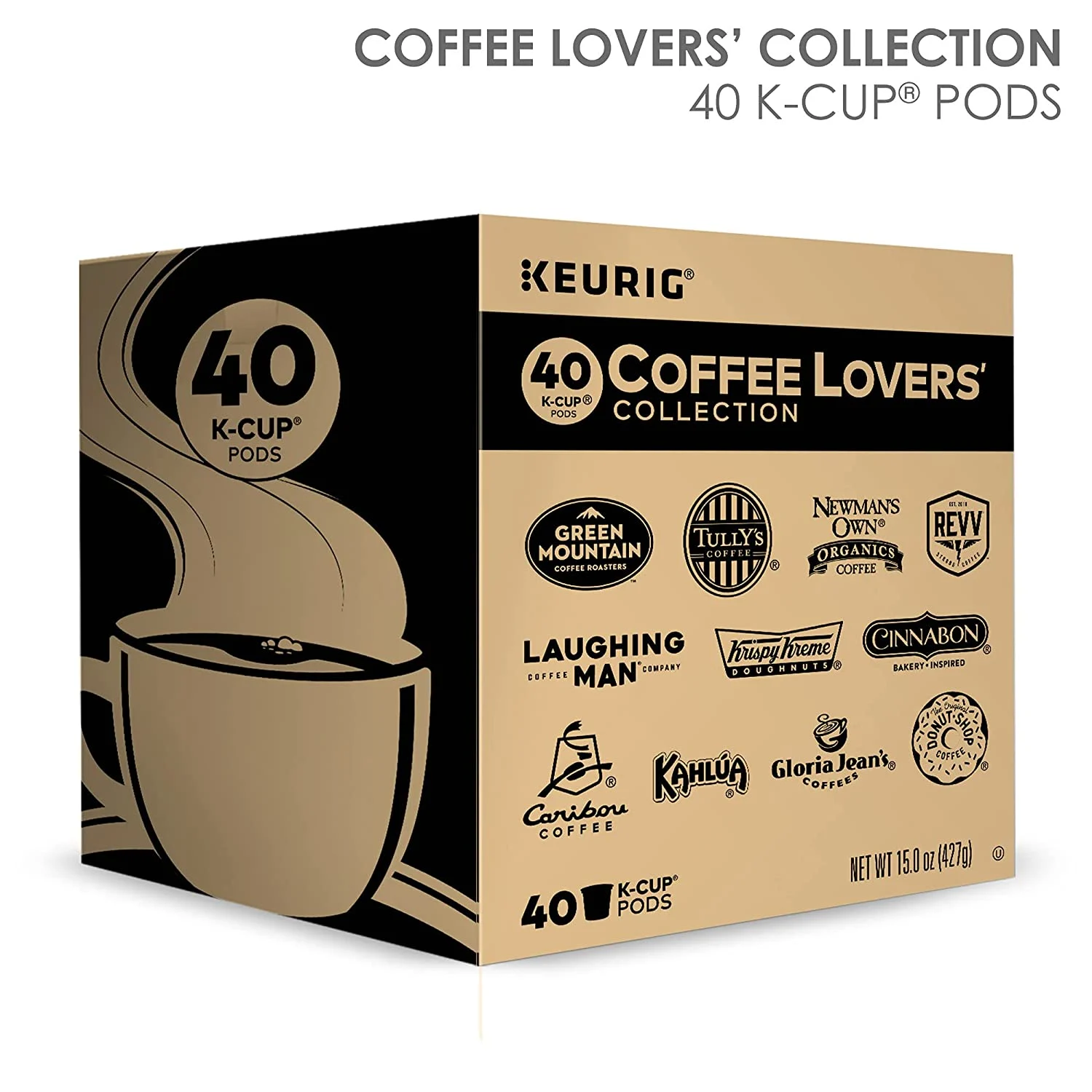 Keurig Coffee Lovers’ Collection Sampler Pack, Single-Serve K-Cup Pods, Variety Pack, 40 Count
