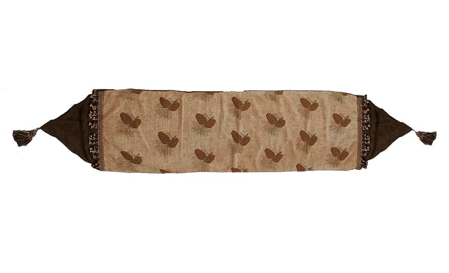 HiEnd Accents Pine Cone Runner
