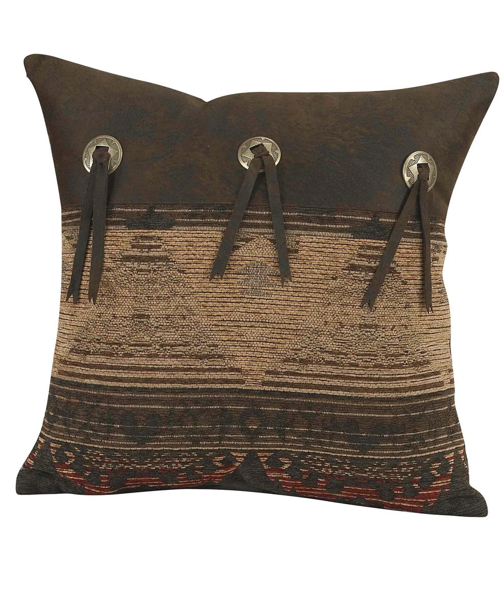 HiEnd Accents Sierra Square Pillow/Concho