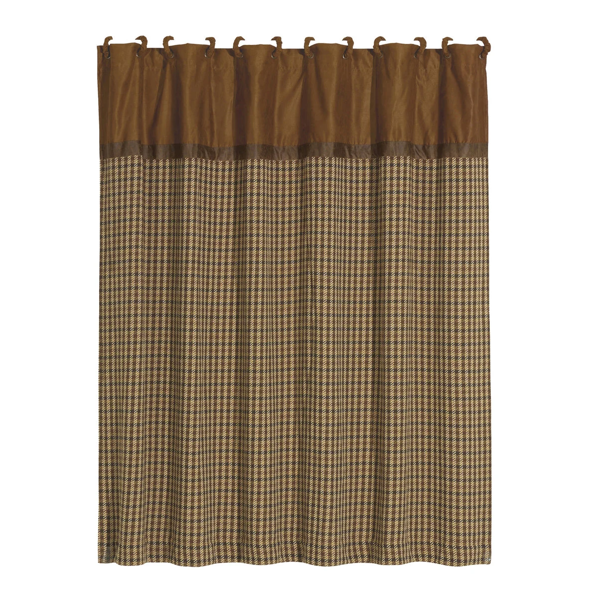 HiEnd Accents Crestwood Houndstooth Shower Curtain