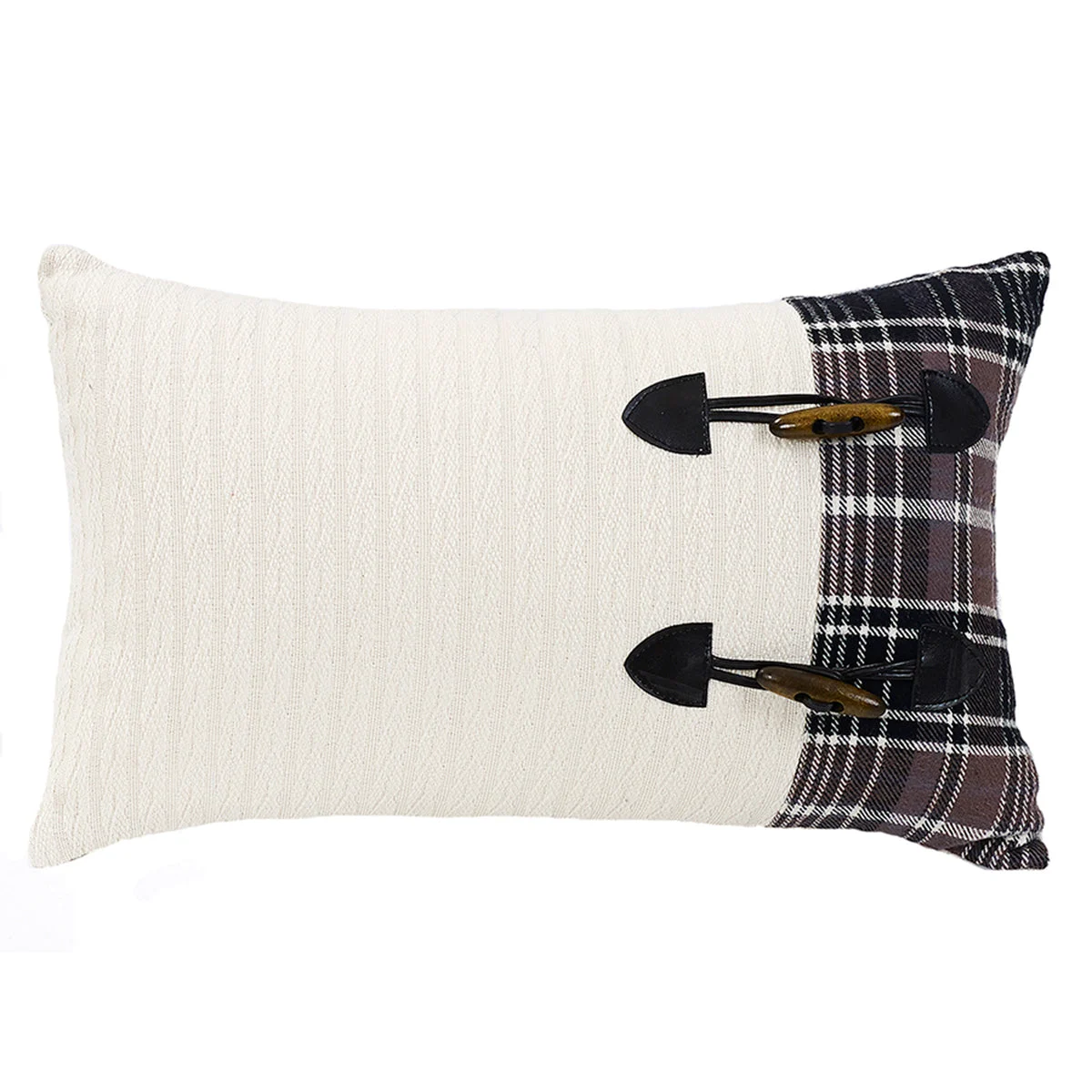 HiEnd Accents Toss Pillow with Toggle Buttons