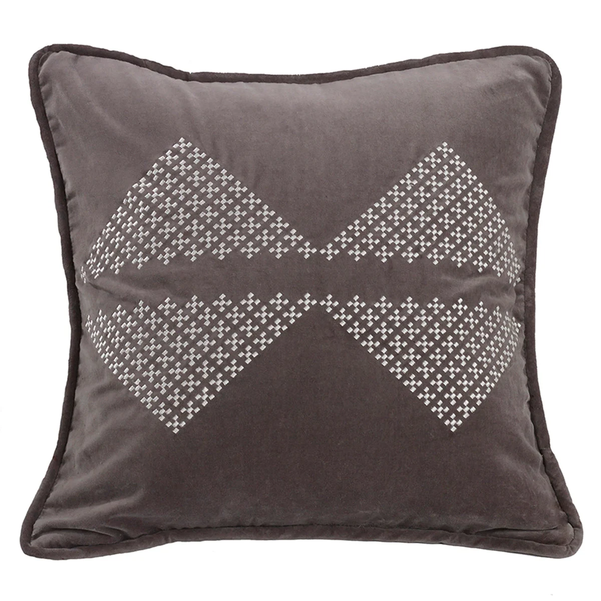HiEnd Accents Embroidered Diamond Pillow