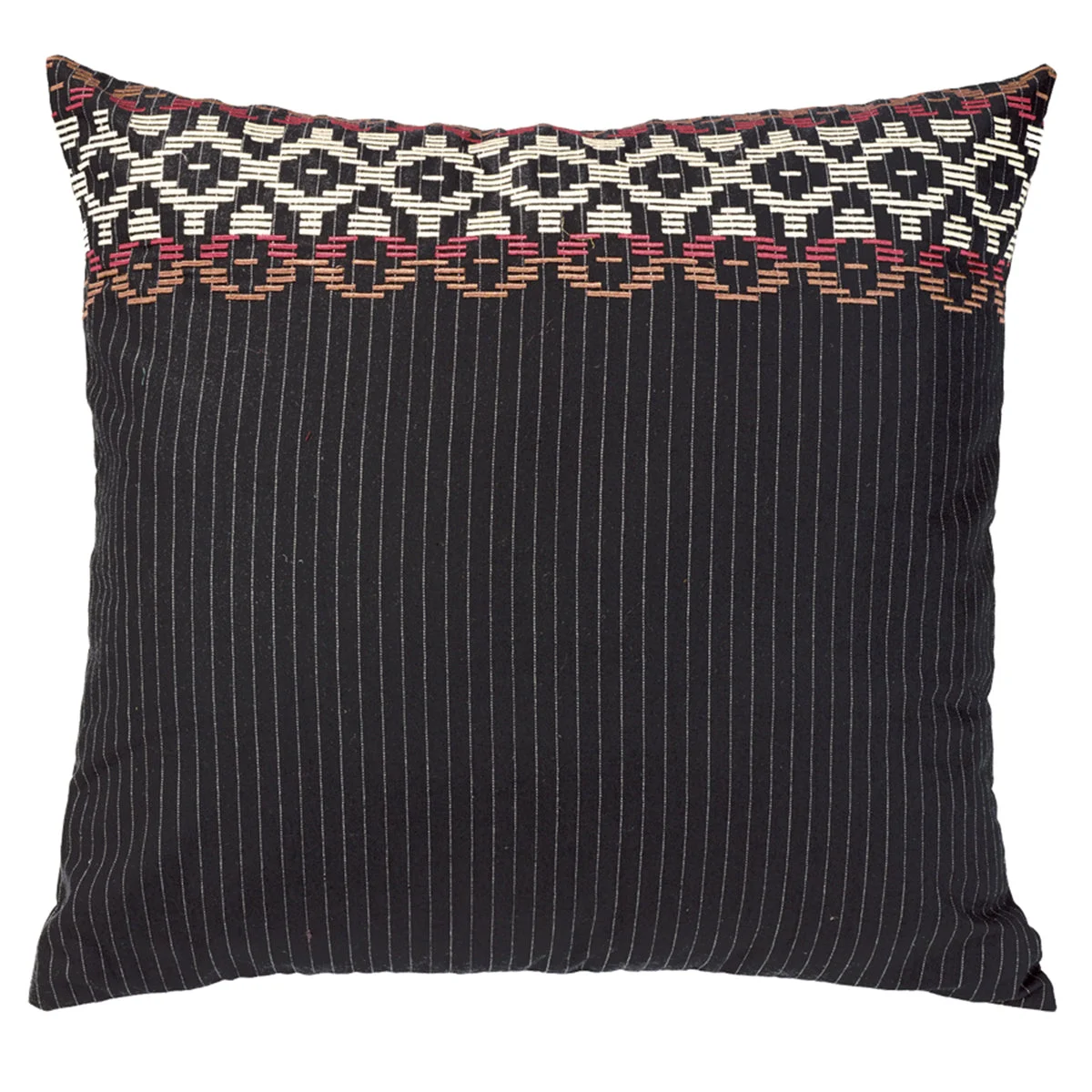 HiEnd Accents Embroidered Pinstripe Euro Sham
