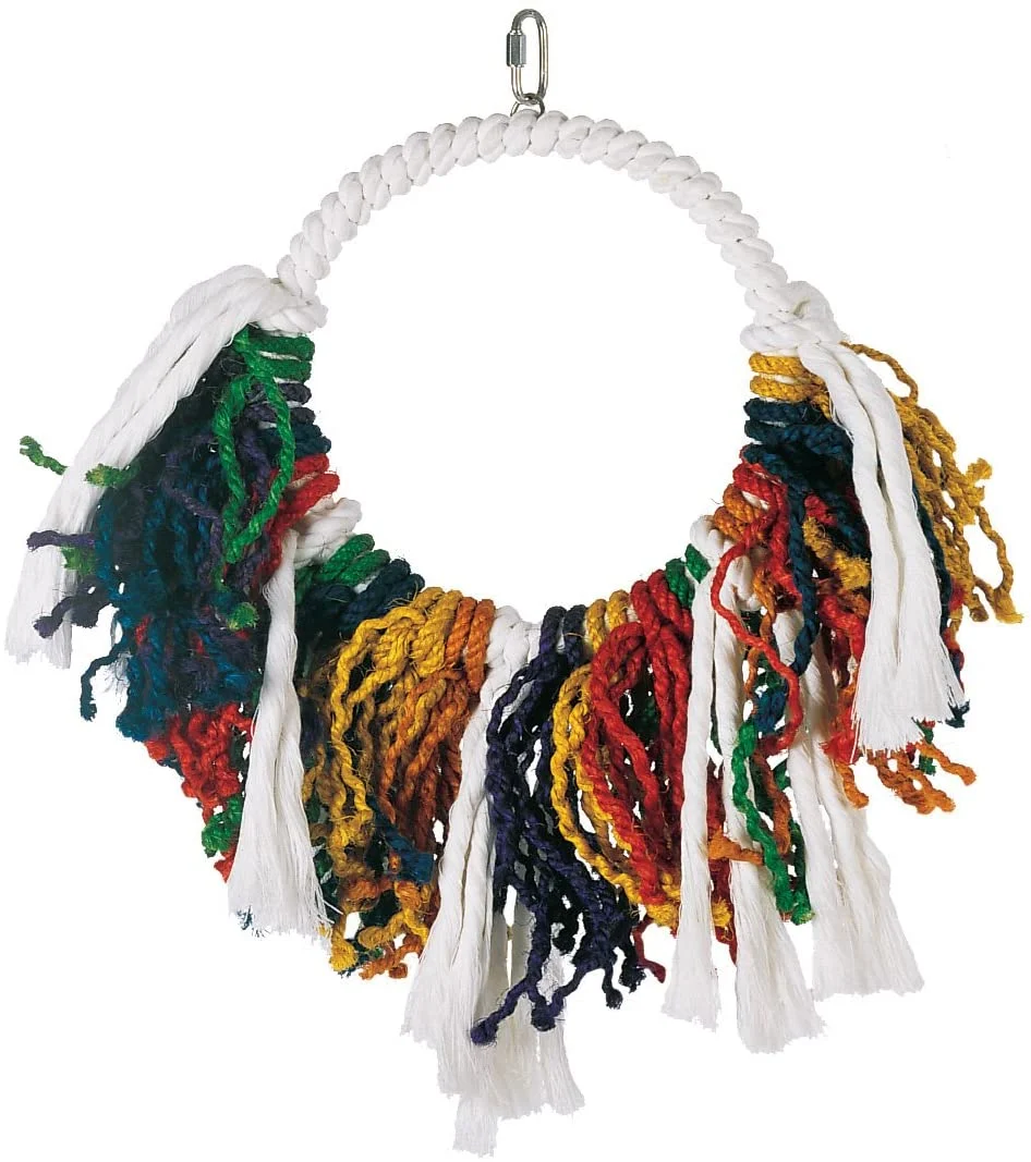Living World Jumbo Rope Dream Catcher Bird Toy, 2.5x13x18 inches (1 Pounds)