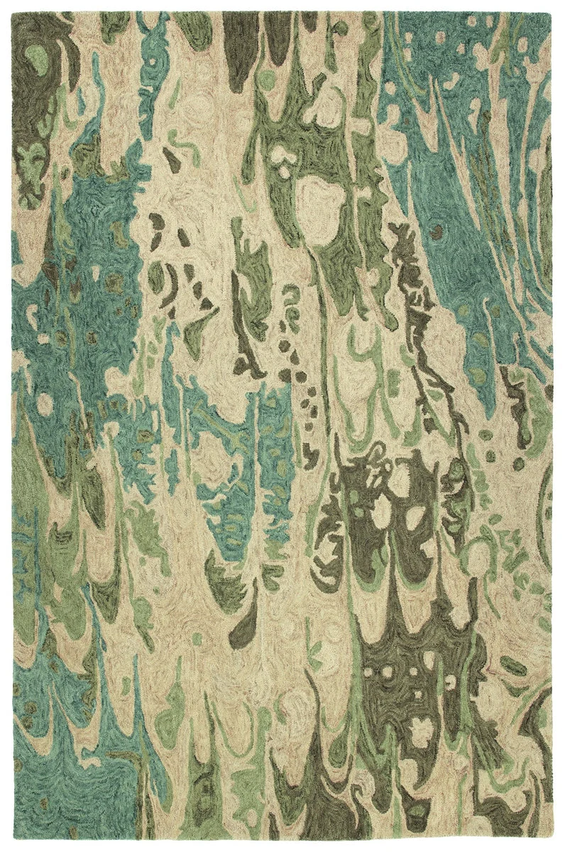 Kaleen Rugs Marble Collection MBL05-50 Green Area Rug