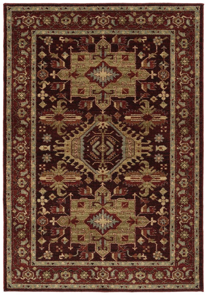 Kaleen Rugs McAlester Collection MCA01-04 Burgundy Area Rug