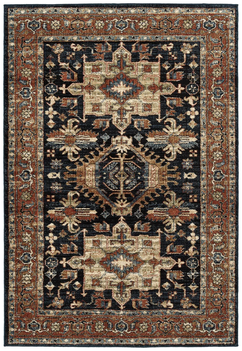 Kaleen Rugs McAlester Collection MCA01-22 Navy Area Rug