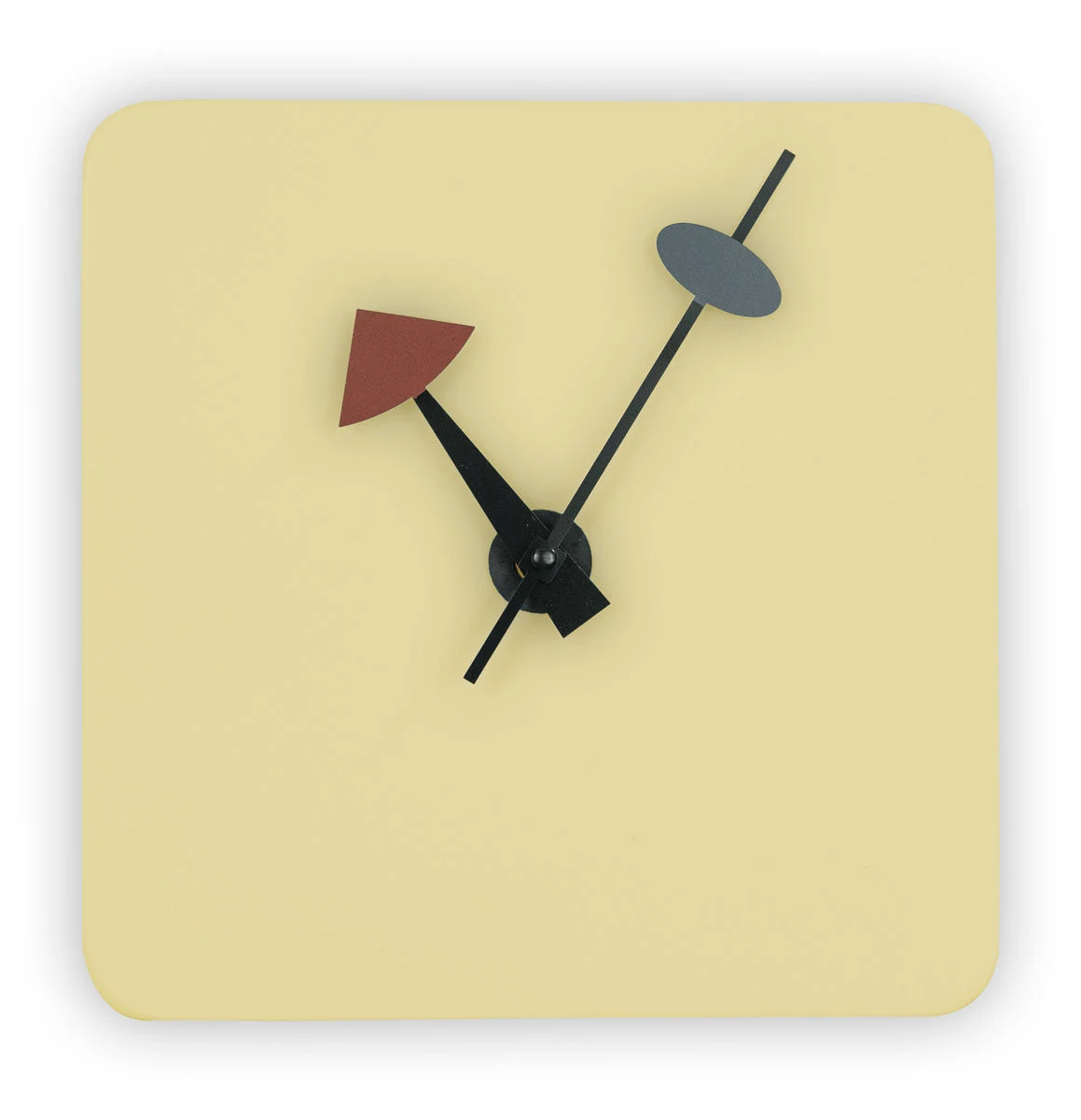 LeisureMod Manchester Modern Design Square Silent Non-Ticking Wall Clock