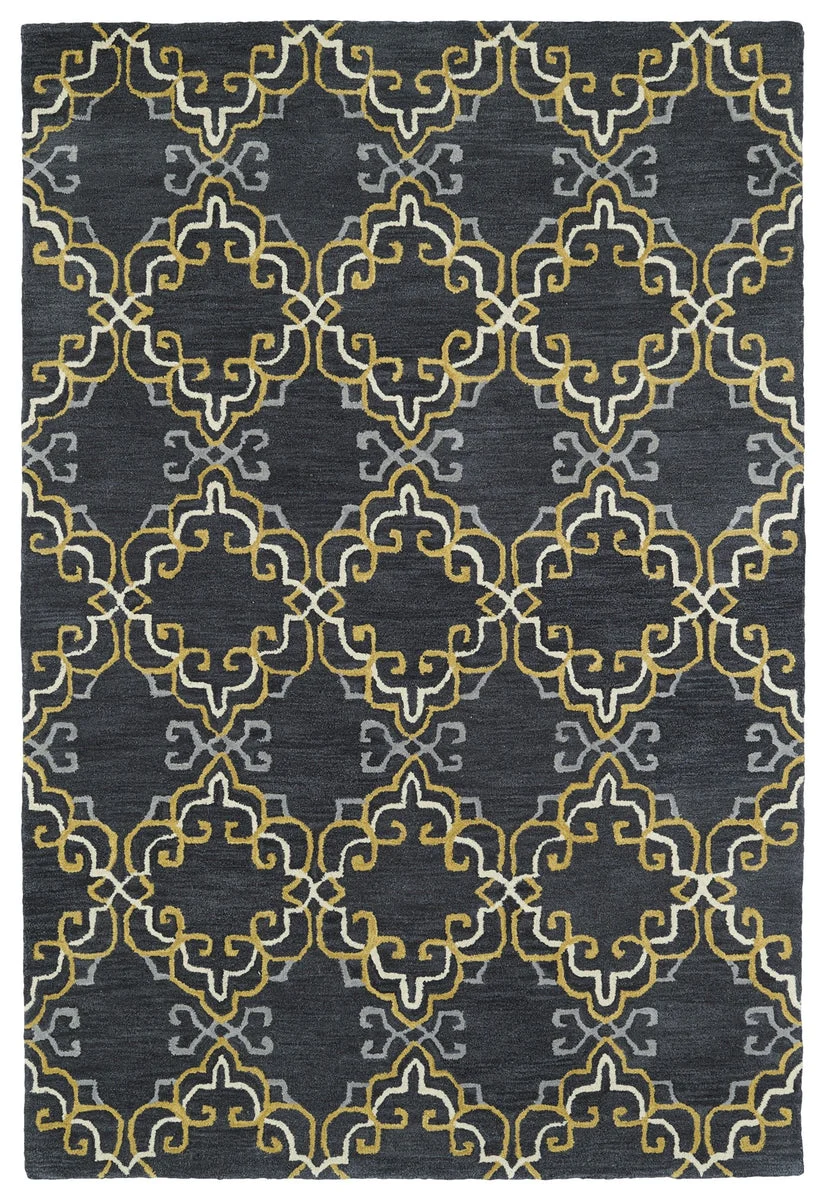 Kaleen Rugs Melange Collection MLG06-68 Graphite Area Rug