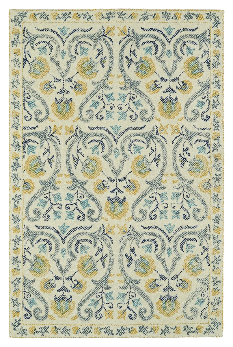 Kaleen Rugs Montage Collection MTG11-01 Ivory Area Rug