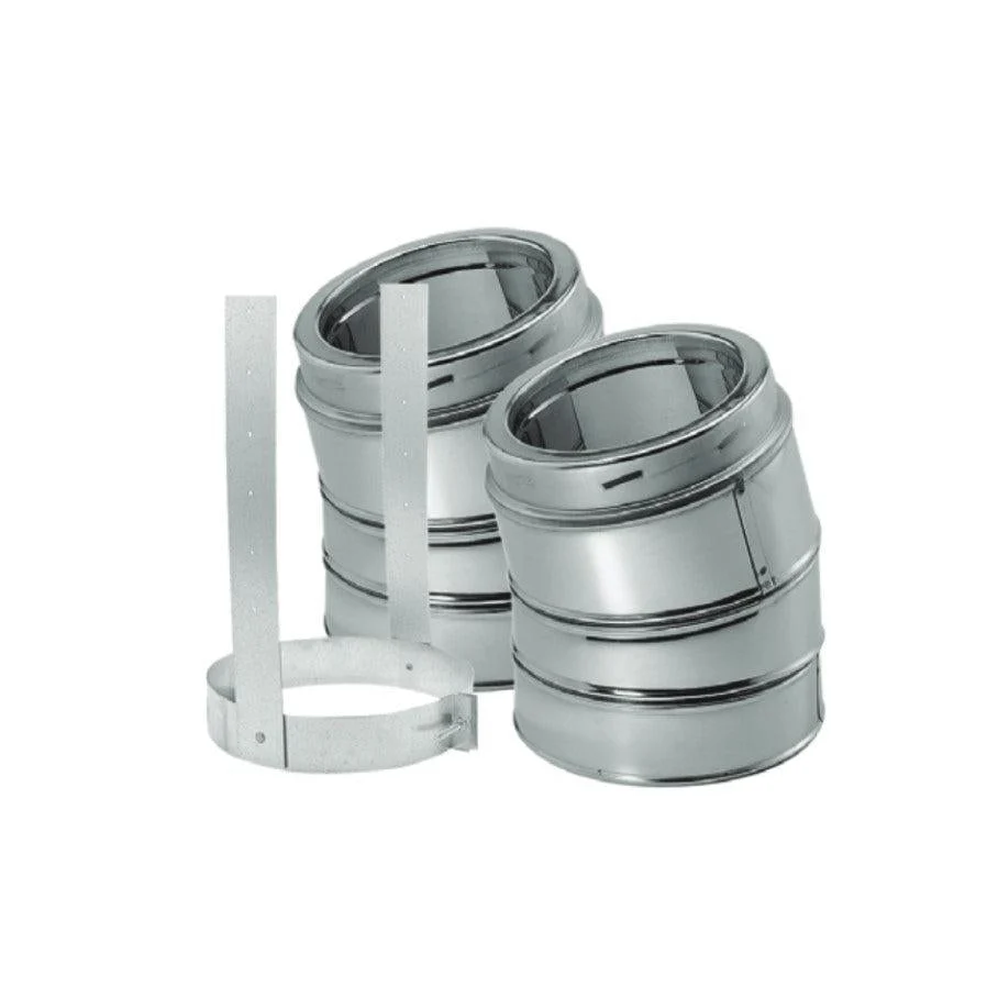 Majestic DuraTech 6" 15 Degree Stainless Steel Elbow Kit