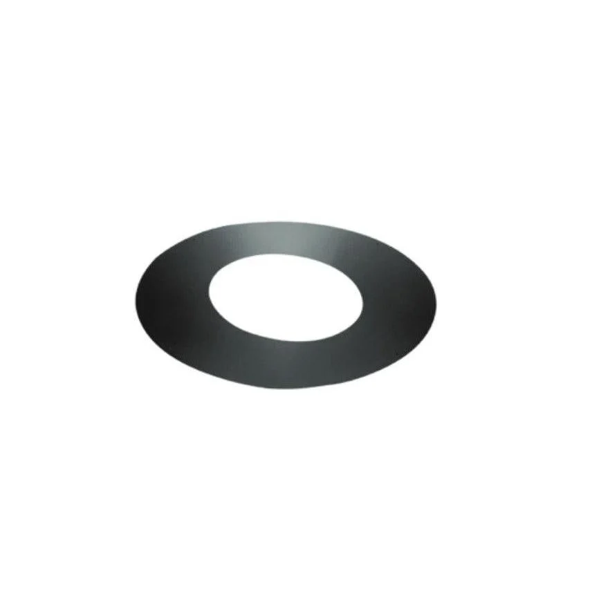Majestic DuraTech 6" Black Galvalume Trim Collar for 10/12 - 12/12 Pitch Roof Support