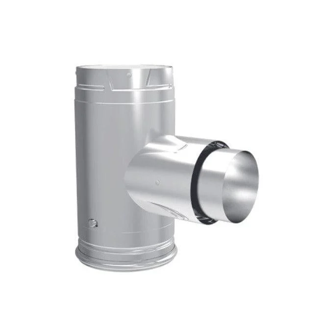 Majestic PelletVent Pro 3" Adapter Tee With Clean-Out Tee Cap
