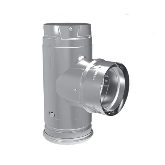 Majestic PelletVent Pro 3" Single Tee With Clean-Out Tee Cap